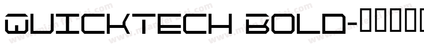QuickTech Bold字体转换